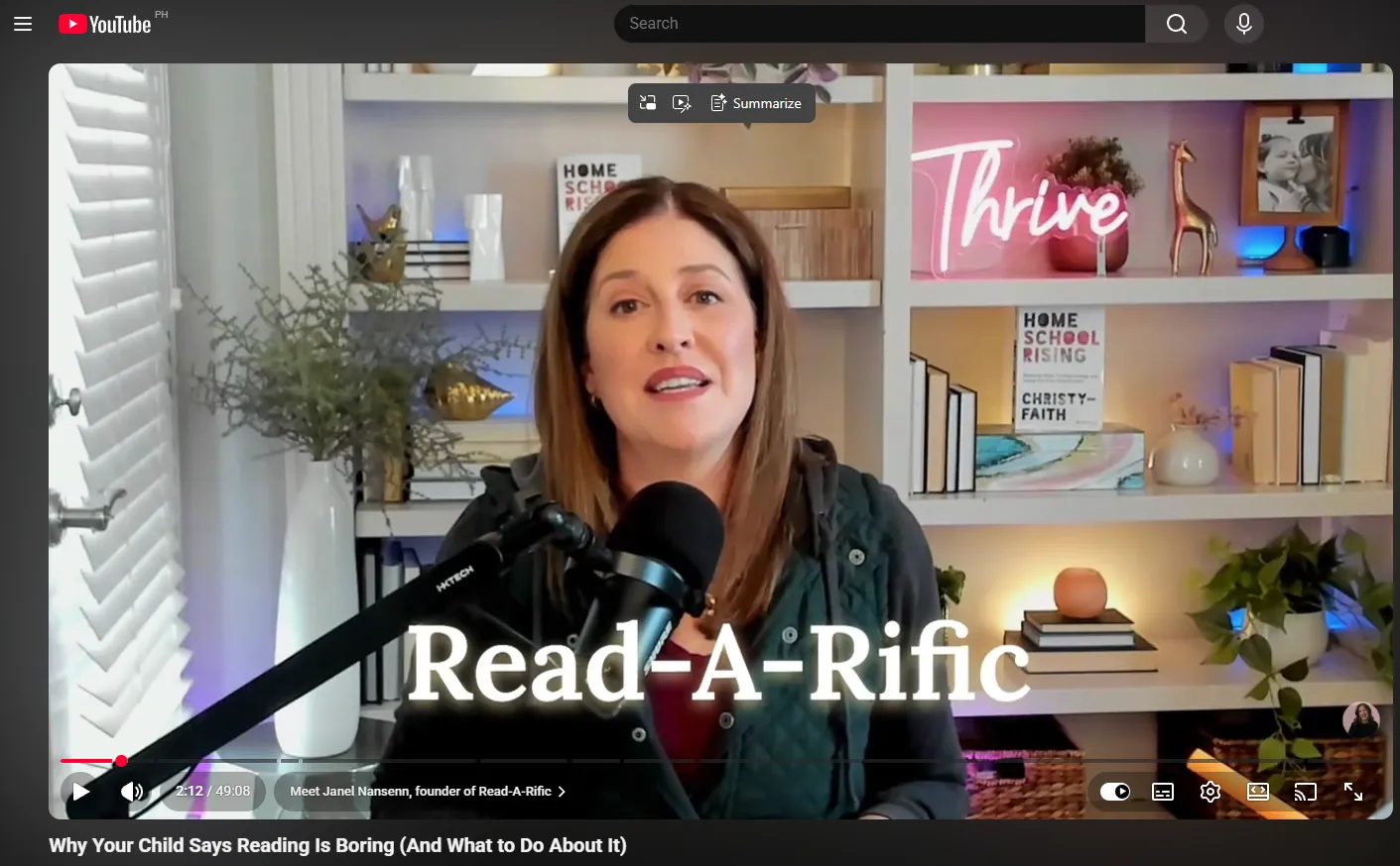 YouTube video: Why your child says reading is boring